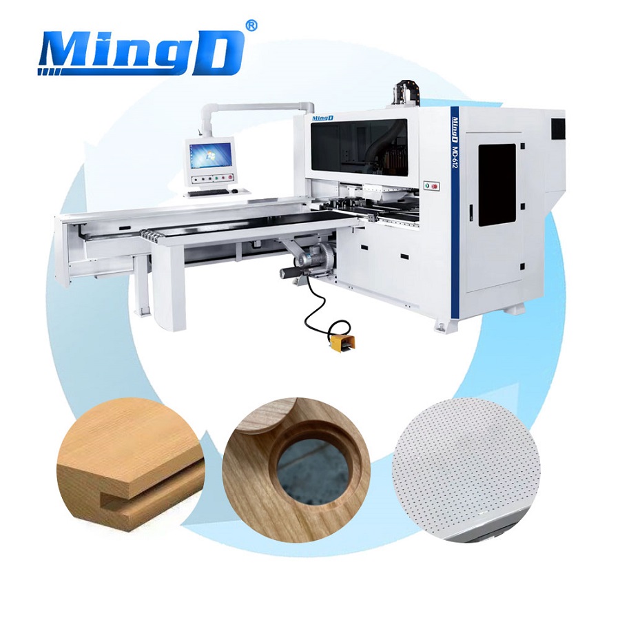 MINGD MD-612S Drilling Slotting Machinery Wooden for Cabinet Hot Product 2020 Customized Boring Cnc 6 Sides Provided 1200 4000