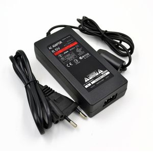 For PS2 70000 Game Console Plug US EU Portable Adapter Power Supply AC Power Adapter Charging Cable