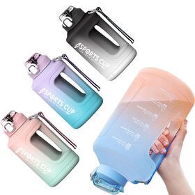 2022 New Hot Selling Plastic Sports Water Bottle Straight Drinking Plastic Bottle Portable Outdoor Water Bottle