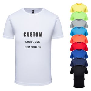 Promotional T-shirts Custom 100 Polyester Sublimation T Shirts Blank Running Tee Shirt Manufacturer Plain White Tshirt For Men