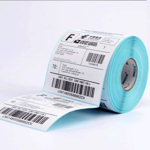 Factory Wholesale 4x4 inch Direct Thermal Transfer Printing Address Label 100x100mm Barcode Shipping Label