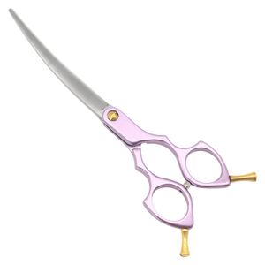 Wholesale dog supplies luxury professional straight/curve scissors with Japan 440c steel