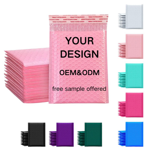 Custom Large Black Bubble Poly Mailers Bag 10x13 Wholesale Shipping Enveloppe Bulle Eco-Friendly Padded Wrap Packaging Self-Seal