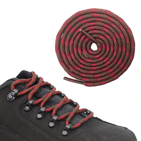 Heavy duty boot shoe laces custom round wave shape hiking shoelaces for climbing outdoor