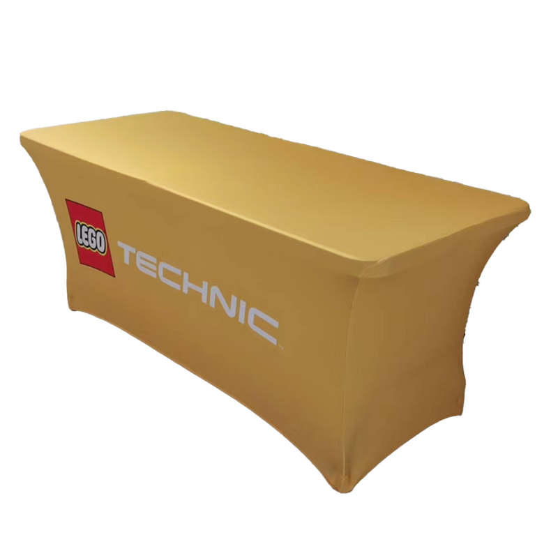 6ft 8ft Stretch Fitted style and Perfect for Any Event or Trade Show table branding display