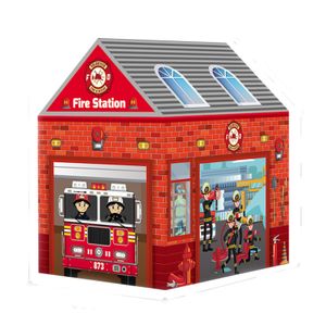 Fivestar Fire Station Children Play Tent Toy for Kids Indoor Outdoor Pretend Play Pop Up Tent for Toddlers Boys Girls