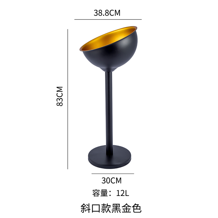 long stand rack luxury ice bucket for bar and night club