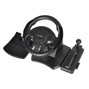 car racing p4 game steering wheel with gear shifter for pc/p3/p4/switch/x-one/x-360 game racing wheel