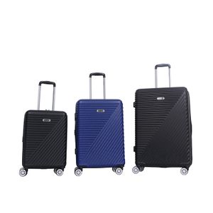 DIDEA customized trolie bag handle abs suitcase with LOGO maletas de viaje set 8 wheels luggage trolley