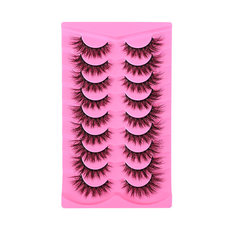 Jiangxi Ruilix Medical Technology Group Co., Ltd. Nine Pairs of 5D Mink False Eyelashes Thick and Naturally Curved Easy to Rebound for Makeup Use