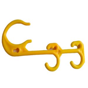 Plastic Lead Hook Safety Hook Pp Material Plastic yellow Cable Hanger J Hook