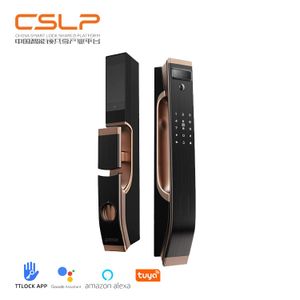 Fully Automatic Palm Vein 3D Face Recognition Smart Door Lock WIFI Intercom Camera Aluminium Door Lock