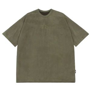 Custom embroidered logo size style Cotton short sleeves high street summer shirts