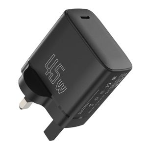 45w pd charger 12v 3a uk plug gan charger usb type c fast charging 45w phone charger adaptor with ukca for samsung