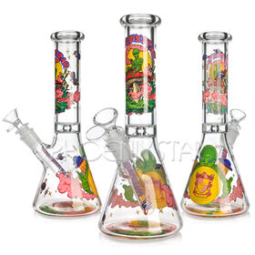 Phoenixstar Classic 10 Inches Beaker Glass Tube Smoking Water Pipe Shisha Hookah Dry Herb Glass Craft