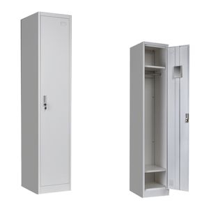 Knock down metal steel Single doors lockers metal wardrobe closet steel locker cabinet locker metal