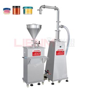 Original Semi-Automatic Paste Ointment Filling Machine With Feed Hopper Vertical Type Cosmetics Filling Machine For Paste