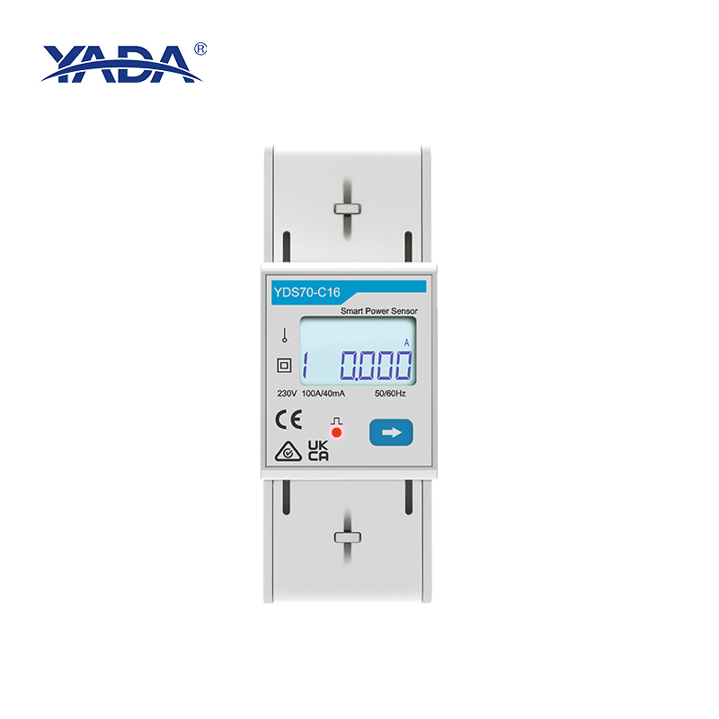 YADA YDS70-C16 Single-phase CE UKCA RCM Certificate Digital Energy Meter For Solar PV Inverter