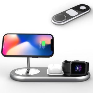 Wireless Charger for Mobile Phone Station Outdoor Power Bank for Airpods 2024 Trend Product 3 in 1 for Smart Watch Foldable 15W