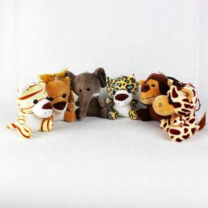 Custom Soft Stuffed Mini Jungle Animal Plush Toy Keychain Cute Bag Pendant Toys