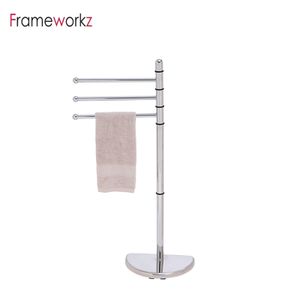 Freestanding Hand Towel Hanger Bathroom Towel Holder Bar