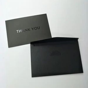 Custom UV Printing Logo Business Thank You Card Recyclable Paper Packaging Envelope Box
