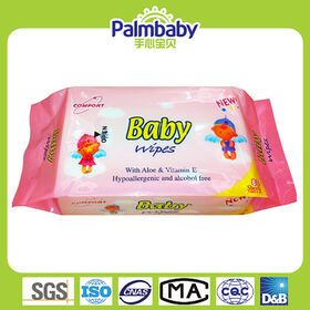 Hot Sale Bamboo Cotton wood pulp cellulose biodegradable flushable wet wipes baby wipes for mouth