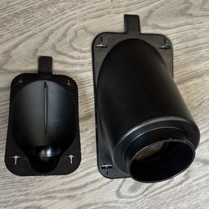 PVC ENT Stubby Polyethylene Black 45 Deg Angled Form Stubby