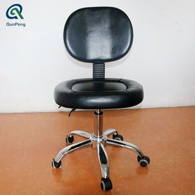 Adjustable pedicure manicure stools hair dresser salon furniture barber vintage chair black