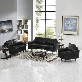 NOVA Modern Office Sofa Set Furniture Leather Sofa 1+2+3 Seater Couch For Living Room and Office