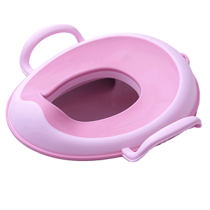 BBCare High Quality Baby Toilet Seat Potty Training Soft TPE Cushion Anti-Slip Design Splash Guard  Plastic Seat Boy