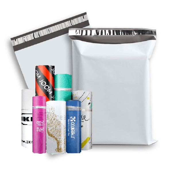 ZGCX Mailers Black Print Logo Wholesale Pink Blue Shipping Bags 10X13 Inch 100 Pack 145 X 19 White Matte Custom Poly Mailer