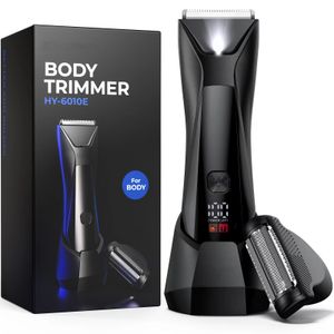 Intelligent body trimmer digital full body hair removal waterproof men's electric hair removal device private body hair clipper