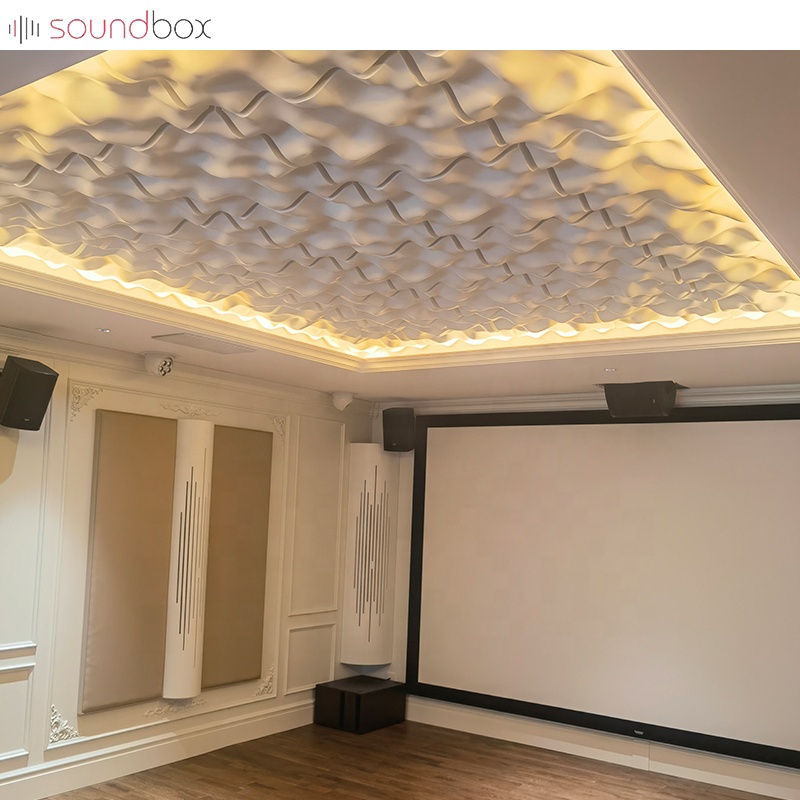 Polyethylene multi -fabric panel balanced reflection panel private movie room soundproof diffuser panels