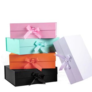 Pink box with ribbon