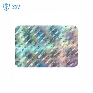 Rainbow color low price laser holographic security seal label original authenticity hologram sticker