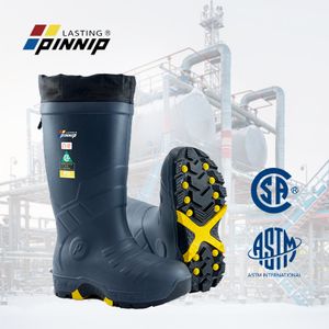 PINNIP 2024 Winter Natural Gas Work Boots PU Resistant To Electric Shock Cold And Warm Men's Safety Boots