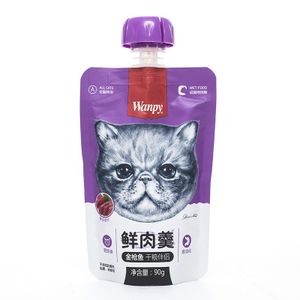 Wanpy 90g Natural Cat Treats Wet Cat Food and Dog Treats Wholesale Pet Natural Cat Soup Snack