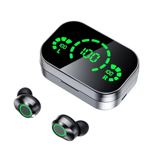 New Mini Earbuds True Wireless Headphones YD03 Mirror TWS Touch Control LED Display Sports Earphones In Ear Headsets