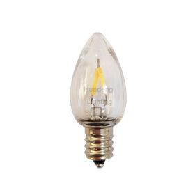 holiday lighting c7 warm white candle led filament bulb