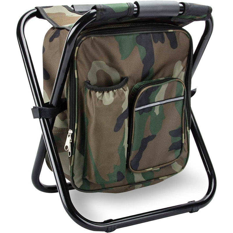 Wuhan Leihong Trading Co., Ltd. Portable Multi-Functional Outdoor Ice Pack Bench Folding Heat Preservation Chair with Shoulder Fishing Stool for Backed Fishing