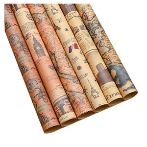 Stock 50x70cm 100g thick Christmas gift wrapping paper handmade origami material brown kraft paper Birthday party paper