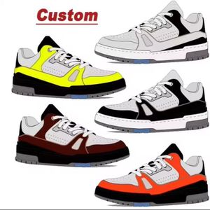 Casual Designer Luxury Shoes Black White Men Women Platform Fashion Low Top Leather Rubber Walking Shoes Designer Trainer