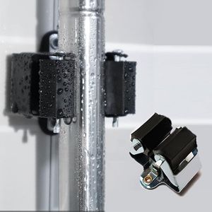 Broom Mop Holder Wall Mount Installation Broom Mop Hanger Organizer Stainless Steel 3 Racks Bathroom Kitchen Garden