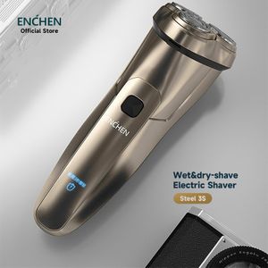 High Quality Triple Charge IPX7 Rotary Shaver LCD Display Rechargeable Wet/Dry Hair Trimmer for Men Triple Blade Electric Shaver
