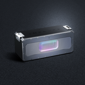 New Heavy bass big power 80Watts IPX7 Mini portable led lighting TWS Bluetooth waterproof speaker
