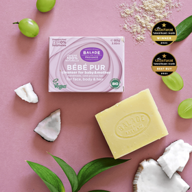 Balade En Provence 100% Natural Origin Vegan France handmade for Infant Baby All-In-1 Bebe Pur