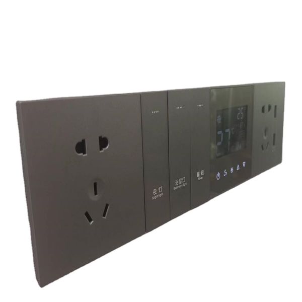 Hotel Combination Push Button Wall Switches Smart Home System Customizable combination switch socket Greentech