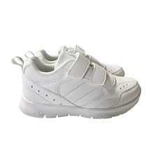Newest school boy shoes black and white color for student sports shoes