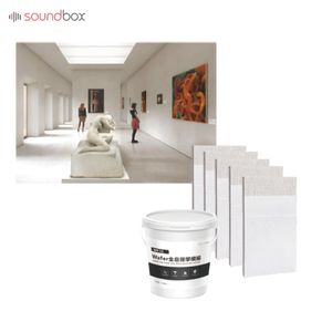 Soundbox building materials white mineral fiber wall panels sound absorb fire retardant acoustic building panels wall